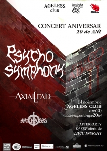 Concert Psycho Symphony, Axial Lead si Apotheosis la Bucuresti